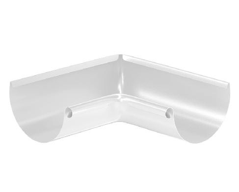 Водосток Aquasistem, система 125x90 - Угол желоба, внутренний 90° RR 20 Белый купить в Щиграх