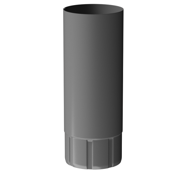 Труба водосточная 1 м D90 Döcke STAL PREMIUM Графит, (RAL 7024) купить в Щиграх