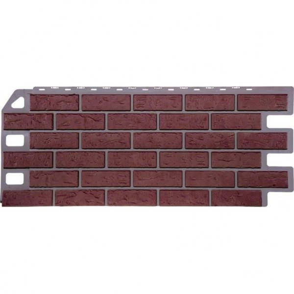 Фасадная панель FineBer, Кирпич, Красный купить в Щиграх