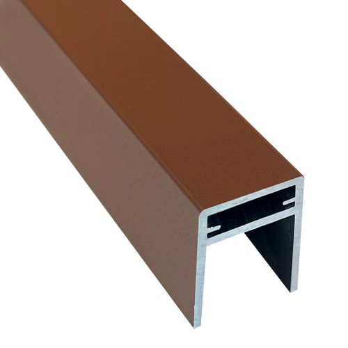 П-профиль Алюминиевый EasyDecking 35x25 Коричневый купить в Щиграх