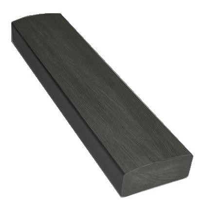 Лавочный брус Ecodecking Некст полнотелый брашированный 70х35 графит купить в Щиграх