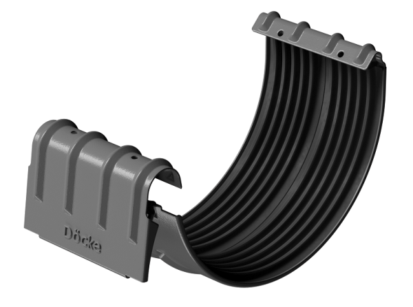Соединитель желобов D125 Döcke STAL PREMIUM Графит, (RAL 7024) купить в Щиграх