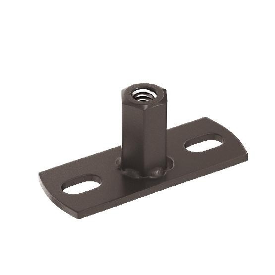 Водосток Aquasistem, система 125x90 - Держатель для хомута под метиз RR 32 Тёмно-Коричневый купить в Щиграх