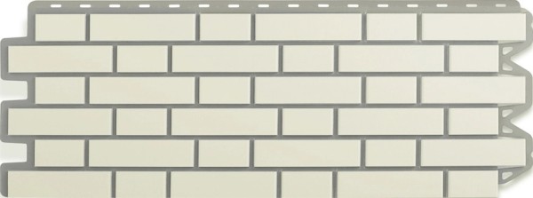 Фасадная панель Альта-Профиль, Кирпич Клинкерный, Белый купить в Щиграх