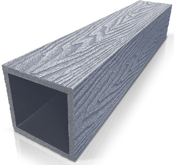 Столб ДПК 3D GardenParkett фактура дерева Серый купить в Щиграх