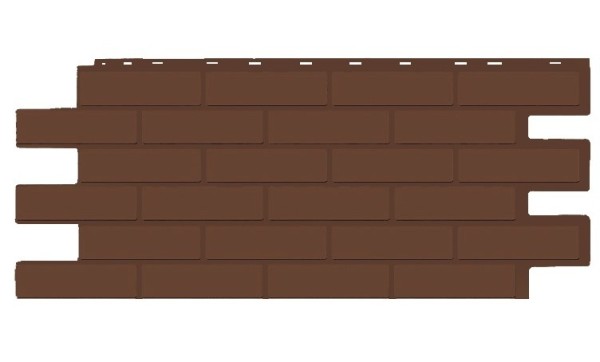 Фасадная панель T-Siding Кирпич Модерн Эко Браун купить в Щиграх