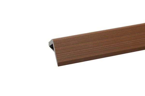 Уголок торцевой Ecodecking Скай коэкструзия 45х45х3000 Тик купить в Щиграх