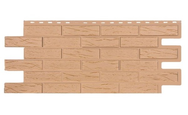 Фасадная панель T-Siding Кирпич Саман Эко Крем купить в Щиграх