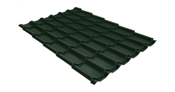 Металлочерепица классик 0,5 Satin RR 11 темно-зеленый купить в Щиграх